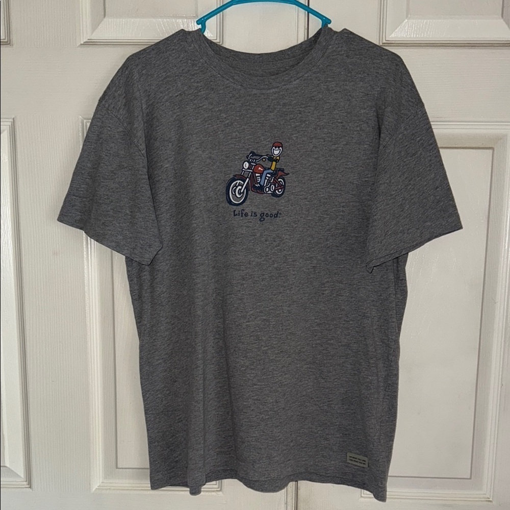 Life Is Good Motorcycle Short Sleeve T-Shirt